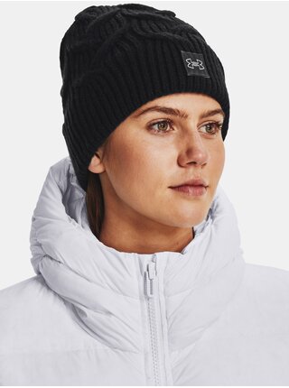 Černá dámská čepice Under Armour UA Halftime Cable Knit