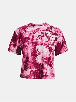 Topy a trička pre ženy Under Armour - tmavoružová, ružová, biela, červená
