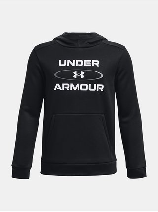 Černá klučičí mikina Under Armour UA Armour Fleece Graphic HD