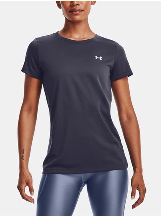 Tmavě šedé dámské sportovní tričko Under Armour Tech SSC - Solid