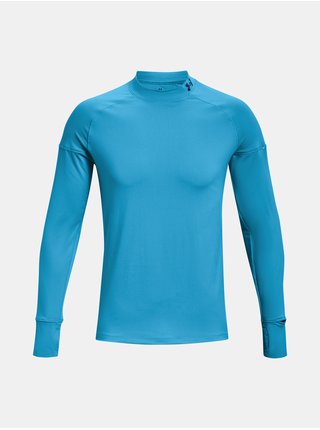 Modré pánske športové tričko Under Armour UA OUTRUN THE COLD LS