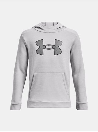 Šedá klučičí mikina Under Armour UA Armour Fleece Big Logo HD