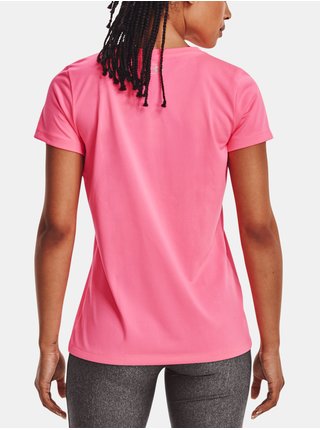 Růžové dámské tričko Under Armour Tech SSC - Solid 
