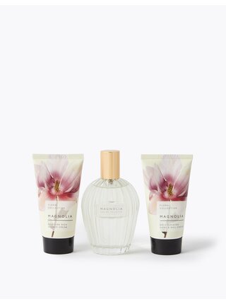 Sada sprchového krému, krému na ruce a toaletní vody s vůní magnólie Marks & Spencer Floral Collection 