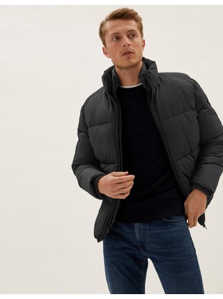 Černá pánská prošívaná bunda s technologií Thermowarmth™ Marks & Spencer