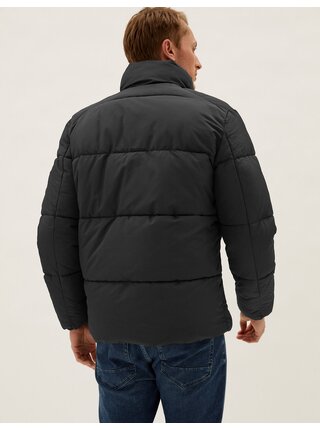 Černá pánská prošívaná bunda s technologií Thermowarmth™ Marks & Spencer