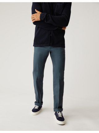Modré pánské chino kalhoty Marks & Spencer