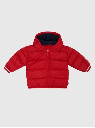 Červená detská prešívaná zimná bunda GAP