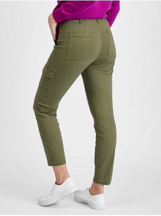 Zelené dámské plátěné cargo kalhoty GAP