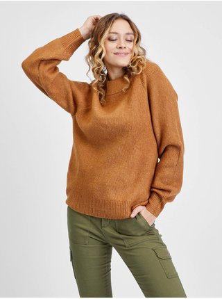Hnědý dámský svetr s raglánovými rukávy GAP