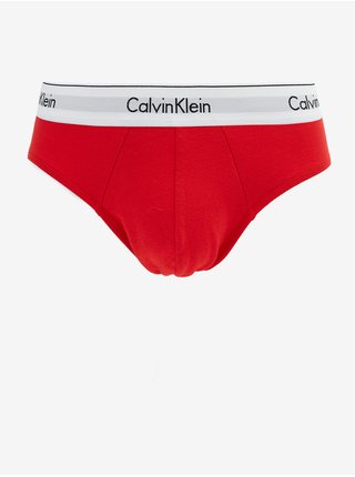 Sada tří pánských slipů v červené, modré a černé barvě Calvin Klein Underwear