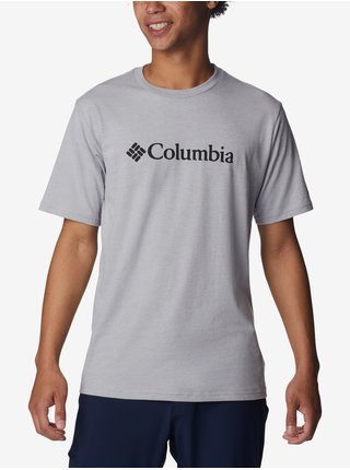 Tričká s krátkym rukávom pre mužov Columbia - svetlosivá