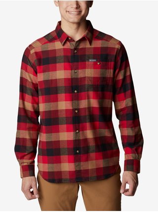 Hnědo-červená pánská kostkovaná košile Columbia Cornell Woods