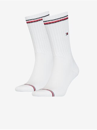 Sada dvou párů bílých pánských ponožek Tommy Hilfiger