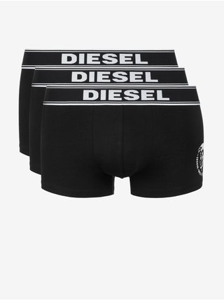 Sada tří párů černých pánských boxerek Diesel