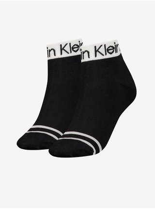 Sada dvou párů černých dámských ponožek Calvin Klein