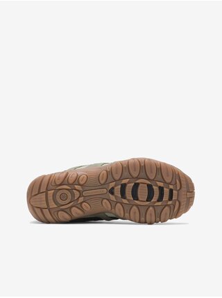 Zelené dámské kožené outdoorové tenisky Merrell Alverstone
