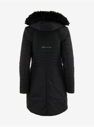 Černý dámský prošívaný kabát ALPINE PRO Cerha