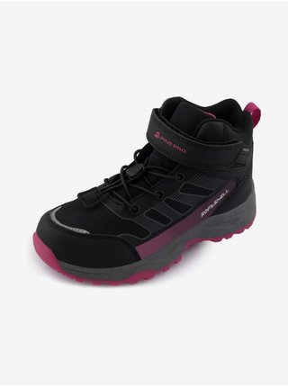 Růžovo-černé holčičí outdoorové kotníkové boty ALPINE PRO Gedewo