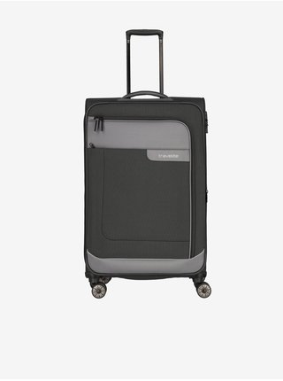 Tmavě šedý cestovní kufr Travelite Viia 4w L  