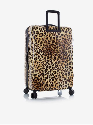 Černo-hnědý vzorovaný cestovní kufr Heys Brown Leopard L   