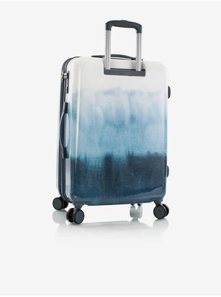 Bielo-modrý cestovný kufor Heys Tie-Dye Blue M