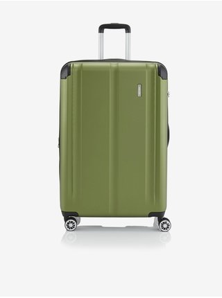 Zelený cestovní kufr Travelite City 4w L Green