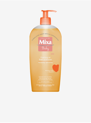 Pěnivý olej pro děti do sprchy i do koupele Mixa Baby (400 ml)