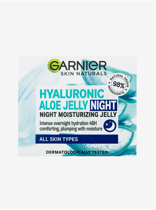 Noční gelový krém pro hydrataci a vyhlazení pleti Garnier Natural (50 ml)