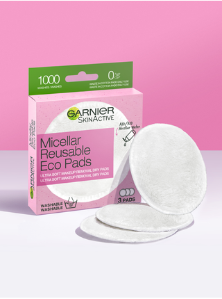 Pratelné odličovací tampony z mikrovlákna Garnier Cleansing Eco Pads (3 ks)