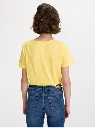 Tričká s krátkym rukávom pre ženy Tom Tailor - žltá