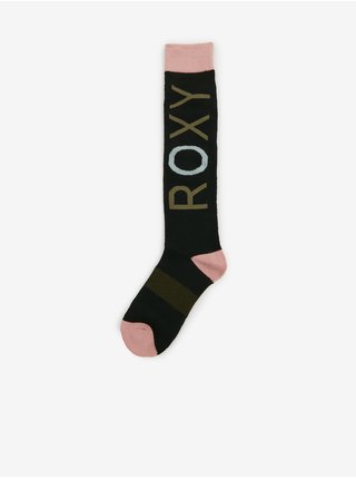 Růžovo-černé dámské ponožky Roxy