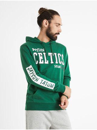  Zelená pánská mikina Celio NBA Boston Celtics