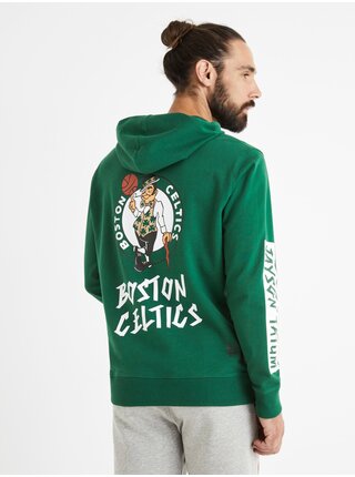  Zelená pánská mikina Celio NBA Boston Celtics