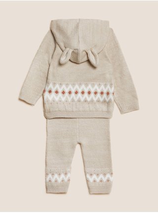 Sada dětského svetru a kalhot v béžové barvě s motivem Králíček Petr™ Marks & Spencer 