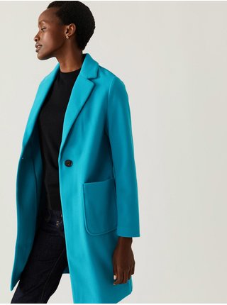 Modrý dámský kabát Marks & Spencer 