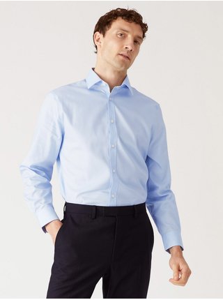Světle modrá pánská košile Marks & Spencer