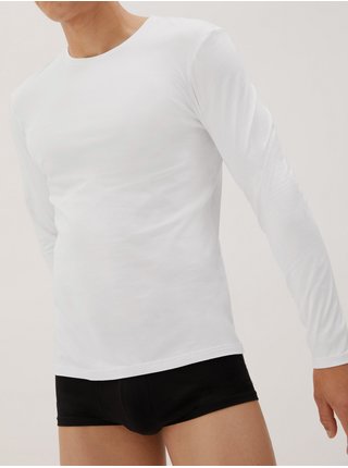 Bílé pánské basic tričko Marks & Spencer 
