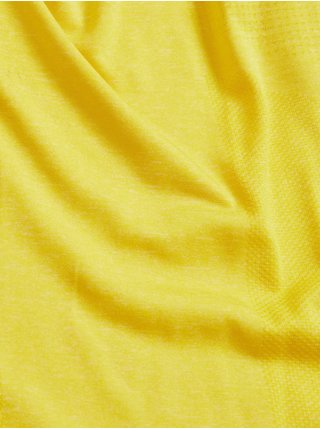 Žluté pánské bezešvé sportovní tričko s dlouhým rukávem Marks & Spencer