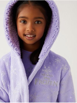 Světle fialový holčičí župan s kapucí Marks & Spencer Frozen