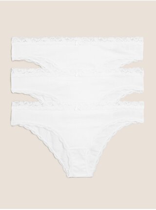 Nohavičky pre ženy Marks & Spencer - biela