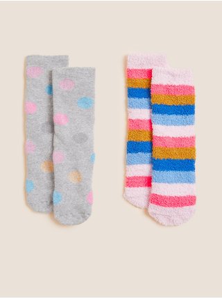 Sada pěti párů dětských vzorovaných ponožek Marks & Spencer 