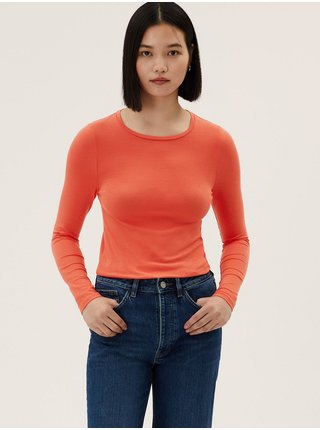 Basic tričká pre ženy Marks & Spencer - oranžová
