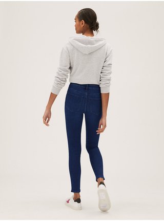 Modré dámské skinny fit džíny Marks & Spencer 