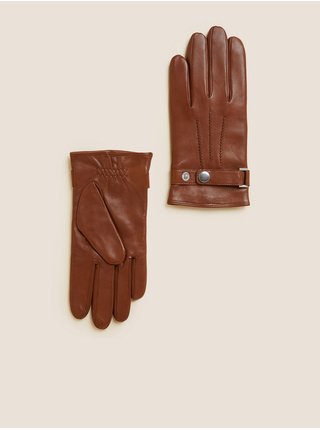Čiapky, šály, rukavice pre mužov Marks & Spencer - hnedá