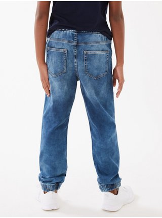 Modré chlapčenské rifľové nohavice Marks & Spencer