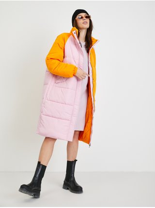 Kabáty pre ženy ICHI - oranžová, ružová