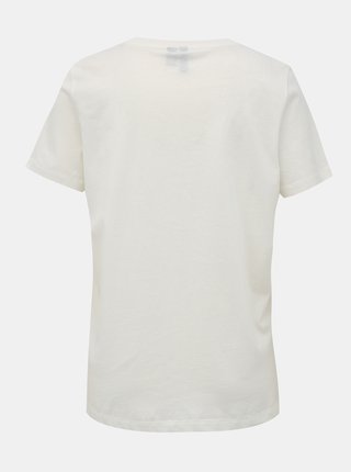Biele tričko s potlačou VERO MODA Desert