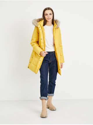 Žlutý prošívaný kabát VERO MODA Addison