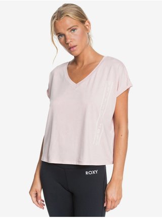Tričká s krátkym rukávom pre ženy Roxy - ružová